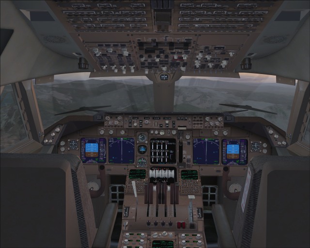 FSND FSX Boeing 747 Upgraded Virtual Cockpit. 